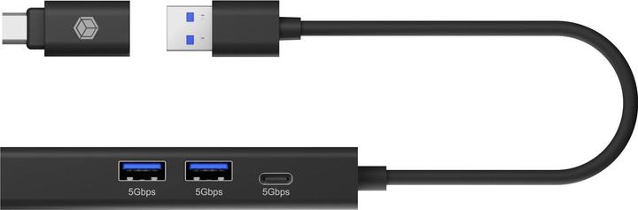 Image du produit Icy Box IB-HUB1439-LAN (USB-A, USB-C, 4 Ports)