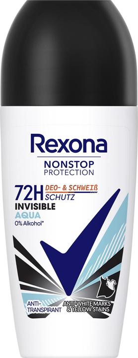 Immagine prodotto Rexona Nonstop Deo Roll, Acqua Invisibile (Roll-on, 50 ml)