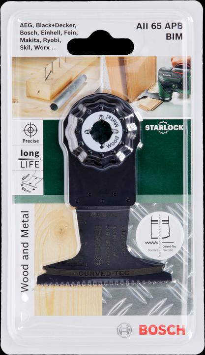Produktbild Bosch Zubehör StarlockPlus BIM Tauchsägeblatt PAII 65 APB Wood and Metal, 65 x 50 mm