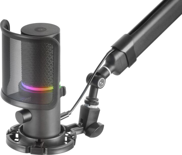 Actual product image Mars Gaming Microphone Mmic-Xt RGB Avec Bras De Montage (Noir)