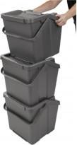 Actual product image Tontarelli vertical bin with moda handle 28l green/black (28 l)