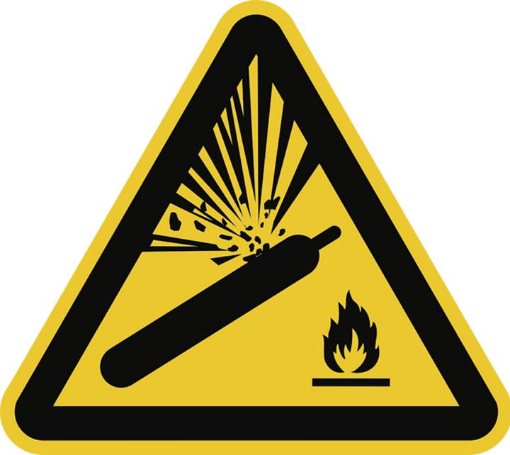 Image du produit Moravia Panneau de signalisation de bouteilles de gaz, plastique, 200 mm