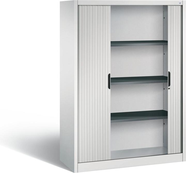Image du produit C+P Armoire à rideau avec store horizontal (120 x 42 x 166 cm)