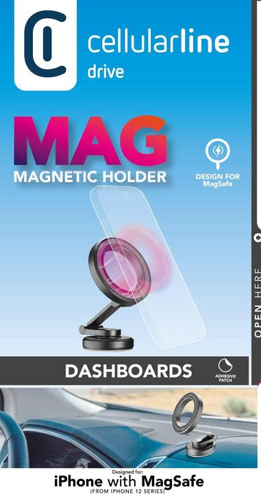 Immagine prodotto Cellularline Porta MagSafe Compact Mag In-Car Nero