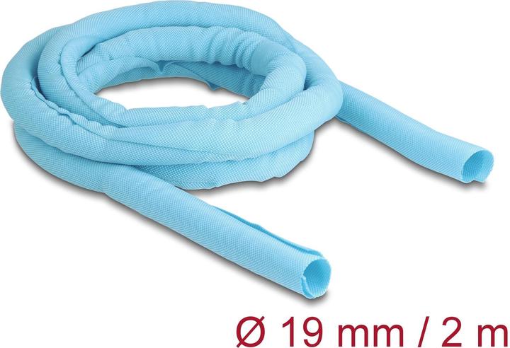 Actual product image Delock Cable conduit self closing 2 m x 19 mm Blue (Cable conduit, 200 cm)