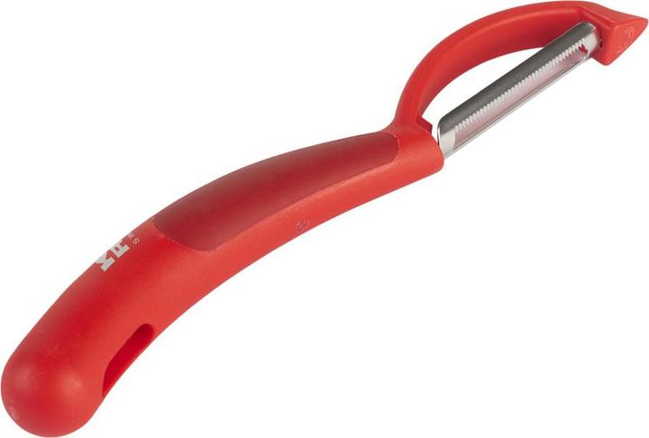 Kuhn Rikon Sparschäler Piranha Swivel gezackt rot
