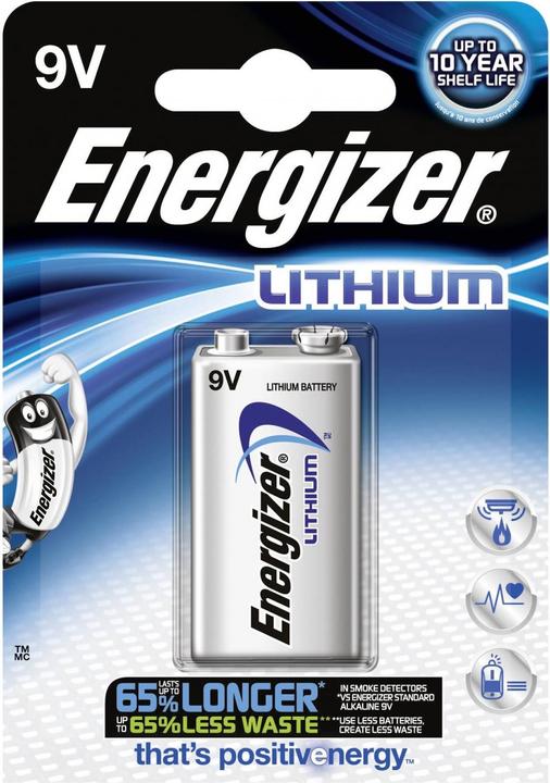 Actual product image Energizer L522 (1 pcs., 9V Block, 750 mAh)