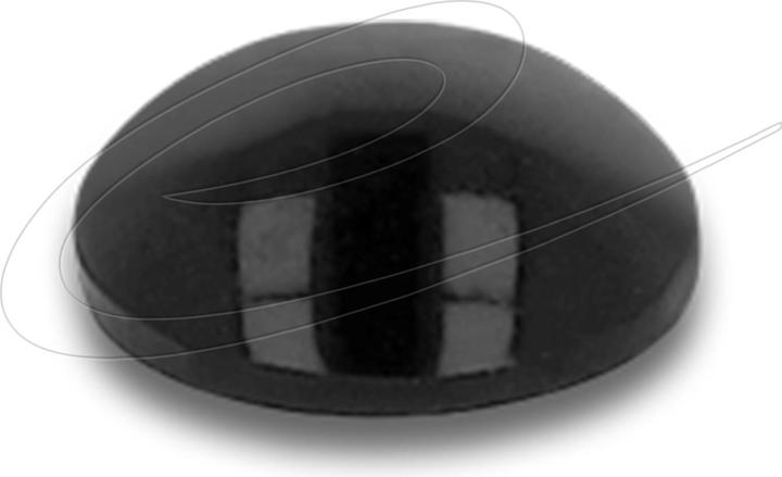 Actual product image Delock Rubber feet 6 x 2mm round, self-adhesive, 80 pieces, black (Plastic sliders, 80 Piece)