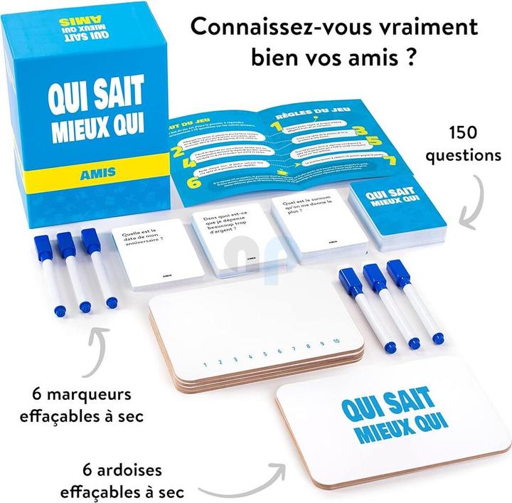 Immagine prodotto The World Game Qui sait mieux qui - Amis (Francese)