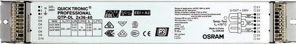 Immagine prodotto Osram QTRONIC ECG 2X36-40/220-240