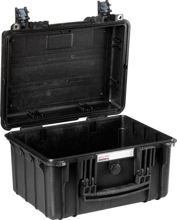 Produktbild Explorer Cases Outdoor Koffer 3823HL.B E black empty (B x H x T) 38 x 27 x 23 (Kamera Hüfttasche, 23 l)