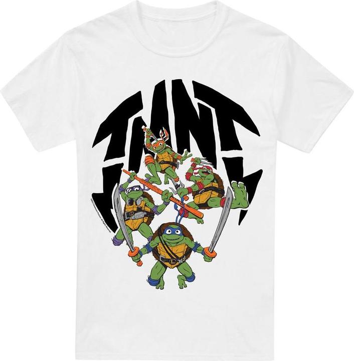 Actual product image Teenage Mutant NT Mens Mutant Mayhem Turtle Shell T-Shirt (4XL)