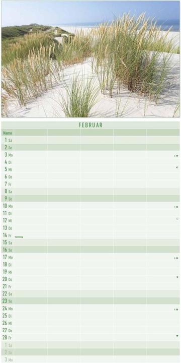 Produktbild Alpha Edition Familienplaner Seeblick 2025 Familienkalender 22x45cm, Kalender mit 5 Spalten (22 x 45 cm, Harter Einband, Deutsch)