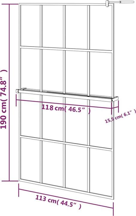 Image du produit VidaXL Chet (118 cm, 118 cm, 190 cm)