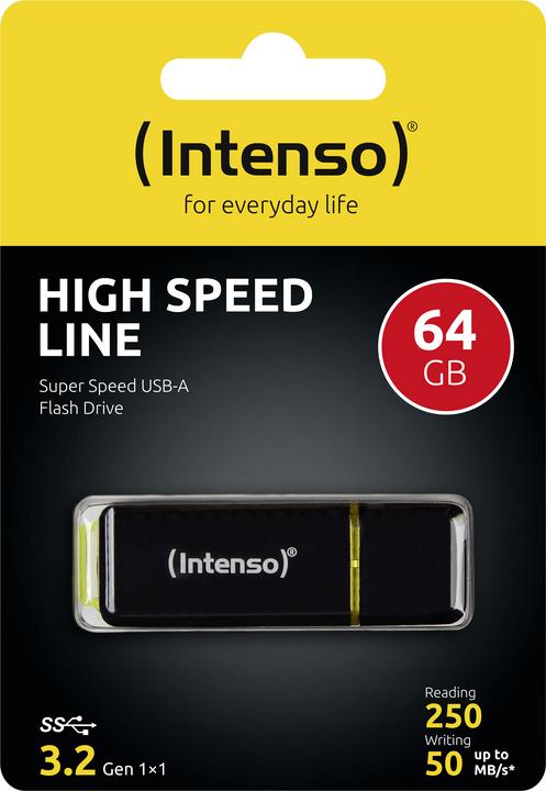 Actual product image Intenso high speed line (64 GB, USB-A, USB 3.1)
