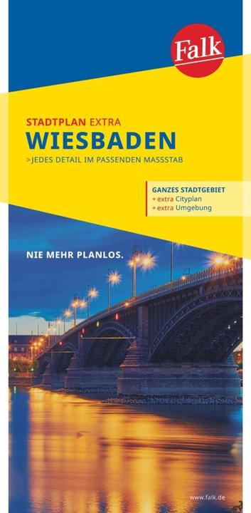 Produktbild Falk Stadtplan Extra Wiebaden mit Ortst