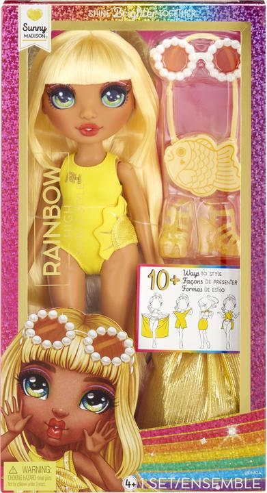 Produktbild MGA Rainbow High Swim & Style Fashion Doll Asst 1