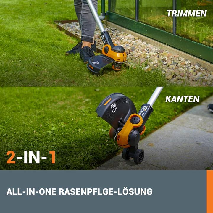 Image du produit Worx WG163E Akku-Rasentrimmer und Kantenschneider inkl. 2x 2Ah Akkus & Ladegerät (Fils coupe-herbe)