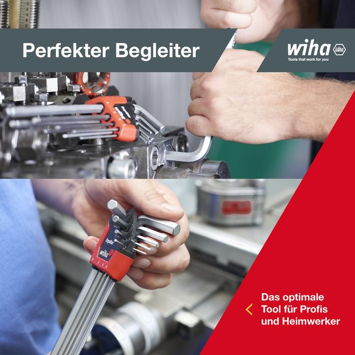 Produktbild Wiha Stiftschlüssel Set im ErgoStar Halter 9tlg Innensechskant Schlüssel Sechskantschlüssel