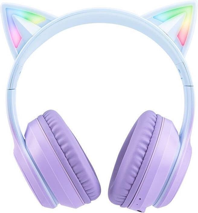 Produktbild Onikuma B90 RGB Cat Ears Gaming Headphones purple (Kabelgebunden, Kabellos)