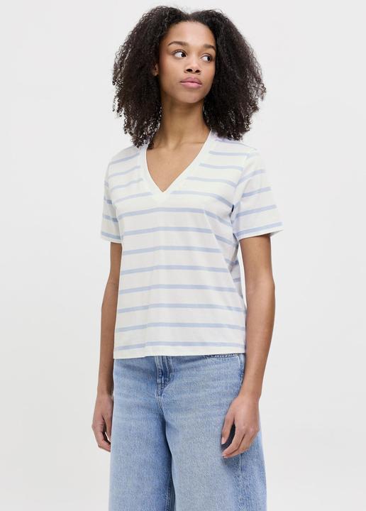 Actual product image JJXX Jxannie Reg Vneck Stripe Ss Tee Jrs Sn (XL)