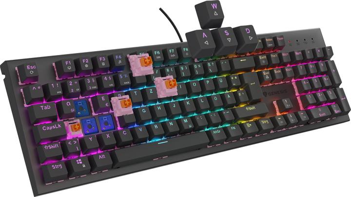 Genesis Gaming Tastatur THOR 303 silent kabelgeb. DE (DE, Kabelgebunden)