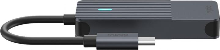 Produktbild Rapoo USB-C Hub, USB-C auf USB-C, grau (USB-C, 4 Ports)