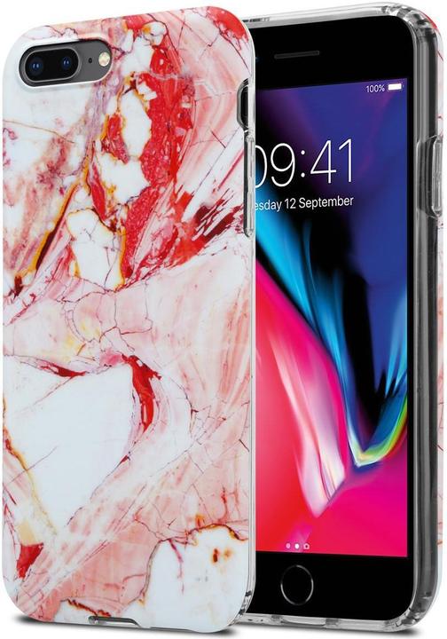 Image du produit Cadorabo Couverture IMD TPU Marbre coloré (Apple iPhone 7 Plus, Apple iPhone 7s Plus)