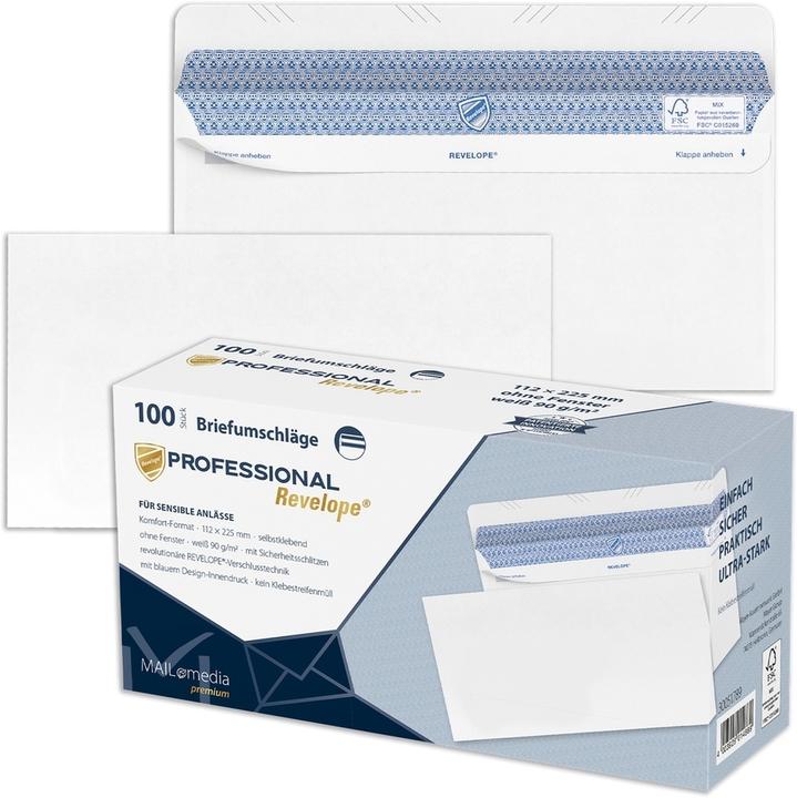 Immagine prodotto Magni 30051789 BUSTA RIVELATA, 112 x 225 mm, senza finestra (100 x)
