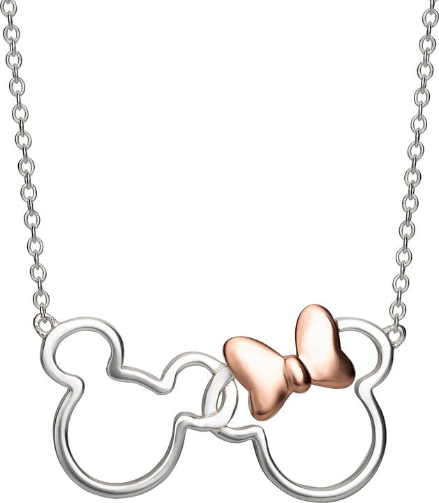 Immagine prodotto Peers Hardy MICKEY & MINNIE - Collana in Laiton Plaqué Argent & Rose Doré (Argento)