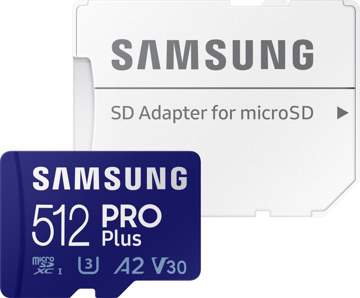 Actual product image Samsung Pro Plus (512 GB, microSDXC, U3, UHS-I)