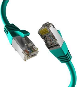 Actual product image M-Cab CAT8.1 GREEN 3M PATCH CORD (S/FTP, CAT8.1, 3 m)