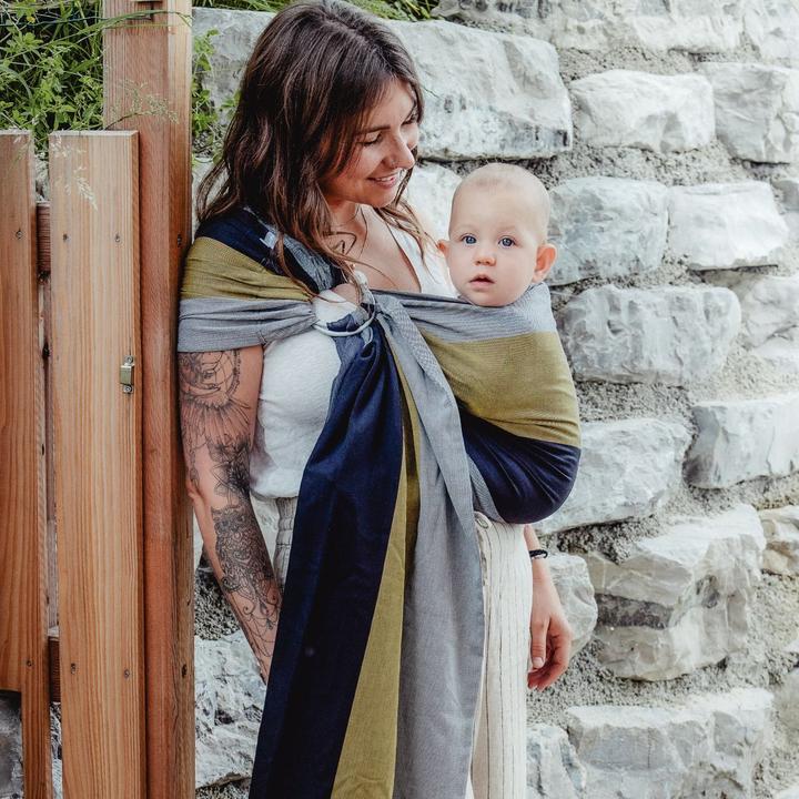 Produktbild Hoppediz Babytragetuch gewebter Ring-Sling (2 m)
