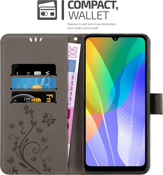 Immagine prodotto Cadorabo Copertina del libro di fiori (Huawei Y6p)