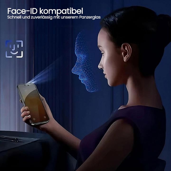 Produktbild Mx. Moox CORNING iPhone 13 / 14 / 13 Pro / 16e- Tempered Glass / Panzerglas - Privacy (1 Stück, Apple iPhone 13, Apple iPhone 13 Pro, Apple iPhone 14, Apple iPhone 16e)