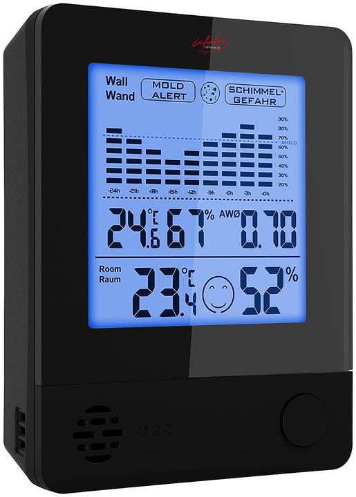 Actual product image Infactory 2in1 Thermometer & Hygrometer with Mold Alarm