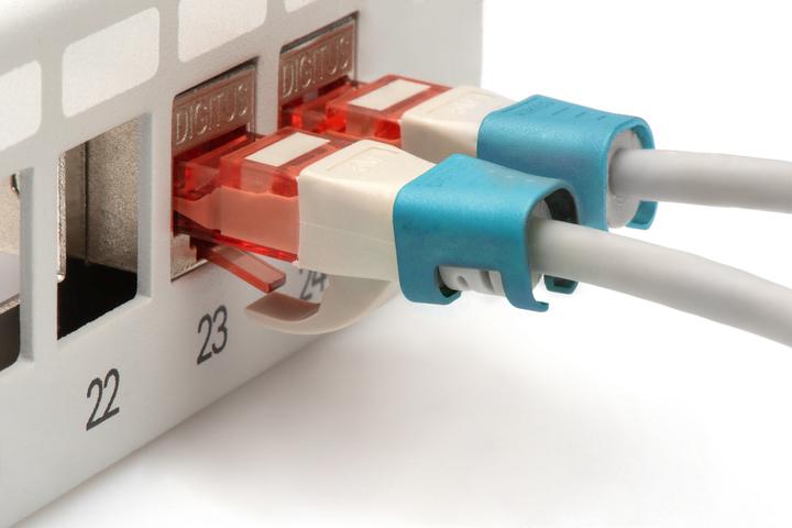 Image du produit Digitus Clips de couleur pour câble RJ45 couleur bleue, paquet de 100 pièces