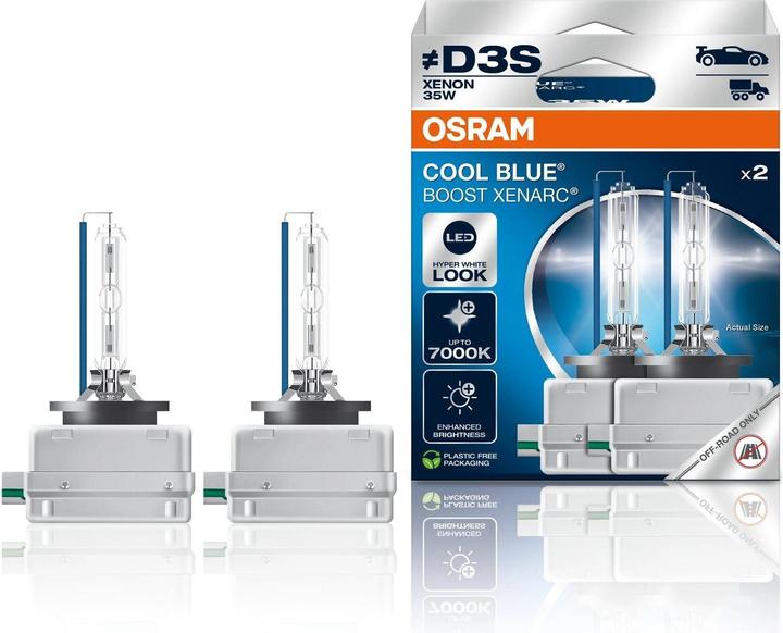 Actual product image Osram D3S Cool Blue Boost 7000K Duo (D3S)