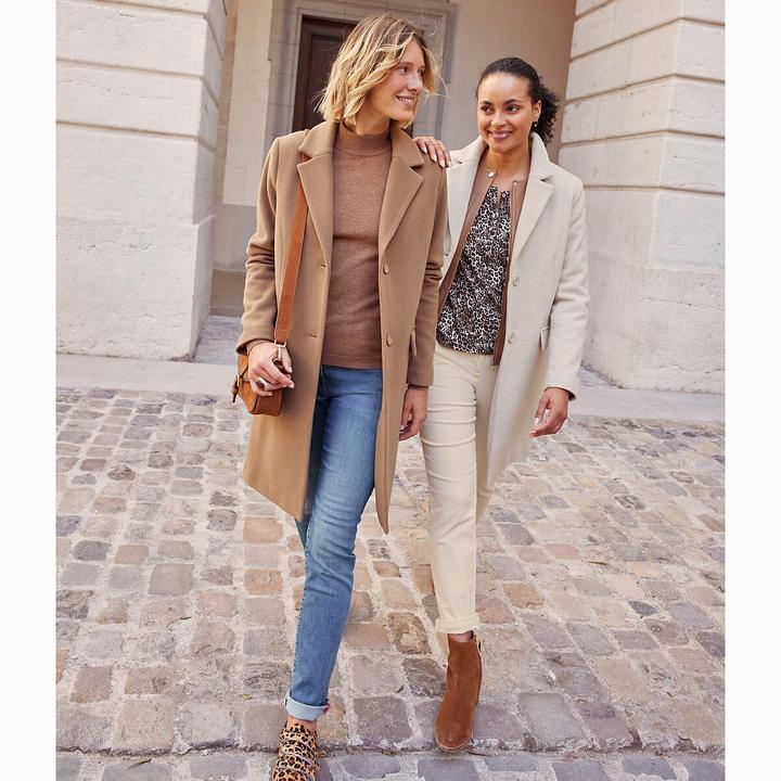 Produktbild La Redoute Collections Lederboots mit breitem Absatz (38)