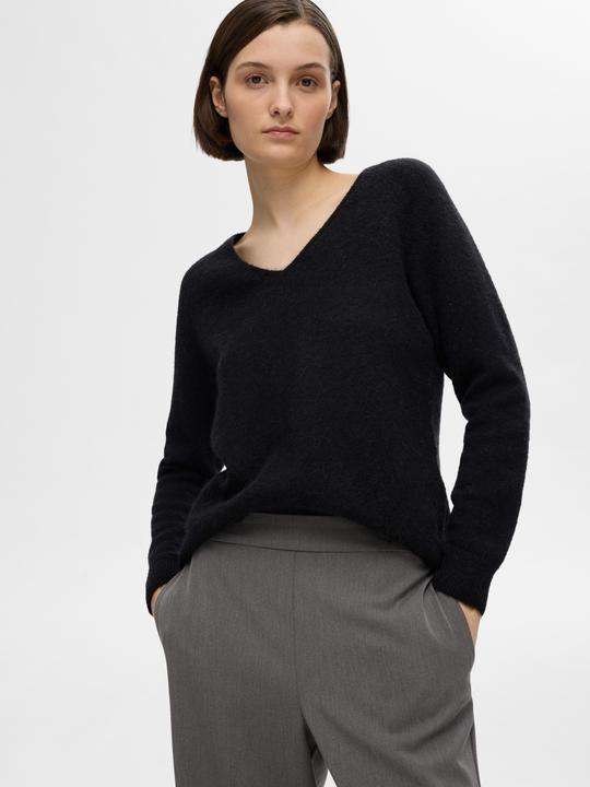 Actual product image Selected Femme V-neck knit jumper (XL)
