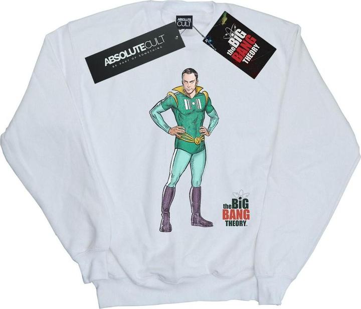 Dam Sheldon Superheld Sweatshirt aus Baumwolle