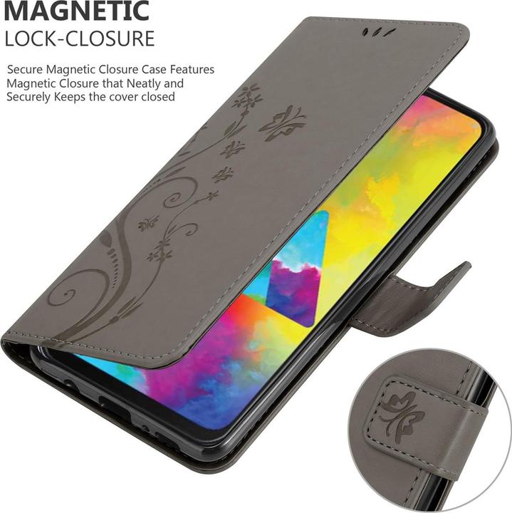 Actual product image Cadorabo Flower Book Cover (Samsung Galaxy M21, Samsung Galaxy M30s)