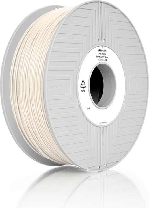 Actual product image Verbatim Primalloy Filament (Primalloy, 1.75 mm, 500 g, White)