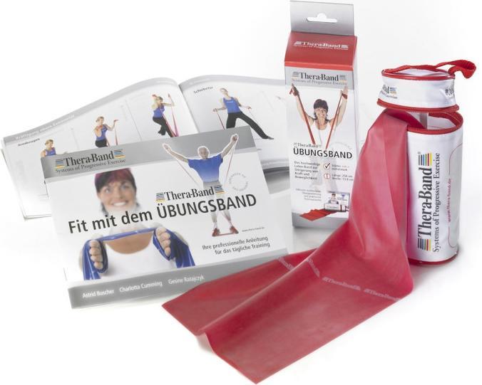 Immagine prodotto TheraBand Set di 3 bande per esercizi (leggere) (2.50 m, Light)