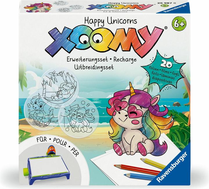 Xoomy expansion set Happy Unicorns 25987 - Expansion set for the Xoomy Midi or