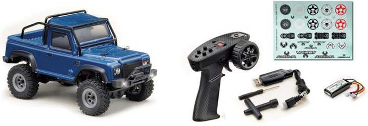 Produktbild Absima 1:24 Micro Crawler Defender Blue RTR (RTR Ready-to-Run)