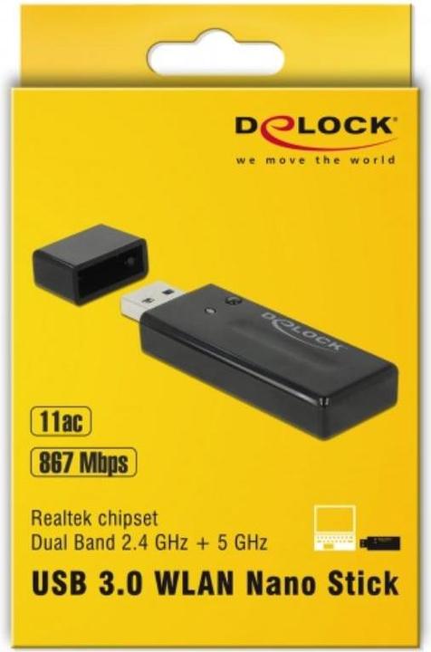 Produktbild Delock USB3.0 Dual Band WLAN ac/a/b/g/n Stick (USB)