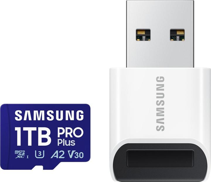 Produktbild Samsung PRO Plus mit USB-Cardreader (1000 GB, microSDXC, U3, UHS-I)