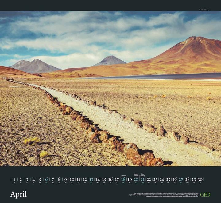 Produktbild Neumann GEO Klassiker: Traumpfade Wandkalender 2025 - Beeindruckender Kalender für Wander- und (Harter Einband, Deutsch)