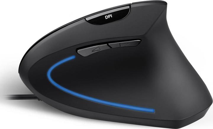 Produktbild Perixx PERIDUO-512 DE, Tastatur- und Maus-Set, kabelgebunden, ergonomisch, schwarz (DE, Kabelgebunden)